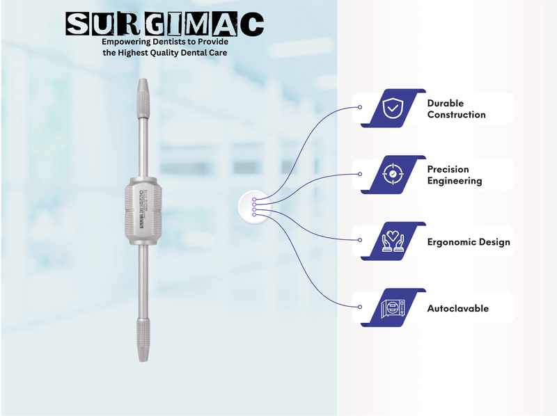 Morrell Crown Remover with 3 Attachable Points, Stainless Steel, Air Series, 1/Pk 13-1176