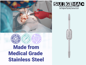 Morrell Crown Remover with 3 Attachable Points, Stainless Steel, Air Series, 1/Pk 13-1176