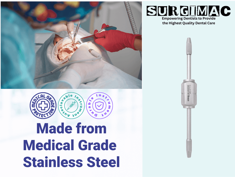 Morrell Crown Remover with 3 Attachable Points, Stainless Steel, Air Series, 1/Pk 13-1176