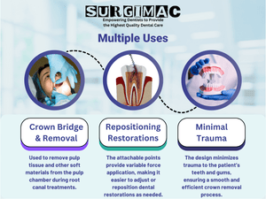 SurgiMac Morrell-Type Crown Remover, Stainless Steel, Pro Series, 1/Pk | SurgiMac Dental Supply