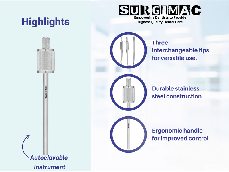 SurgiMac Morrell-Type Crown Remover, Stainless Steel, Pro Series, 1/Pk | SurgiMac Dental Supply