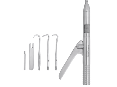 SurgiMac Automatic Crown Remover With 3 Tips, Stainless Steel, Air Series, 1/Pk