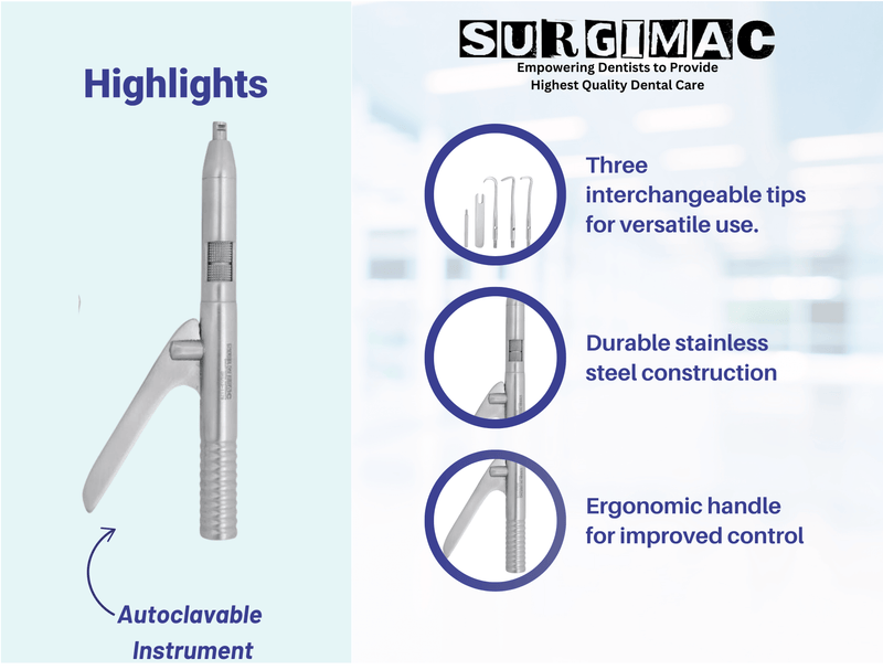 Automatic Crown Remover With 3 Tips, Stainless Steel, Air Series, 1/Pk 13-1178