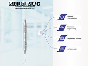 SurgiMac #17 Spoon Excavator, Double-Ended, Stainless Steel, Hexa Series, 1/Pk | SurgiMac Dental Supply