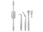 Morrell Crown Remover with 3 Attachable Points, Stainless Steel, Air Series, 1/Pk 13-1176