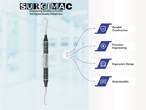 11/12 Gracey Curette, Double Ended, (TiN) Coated Stainless Steel, Air Series, 1/Pk 10-506-B