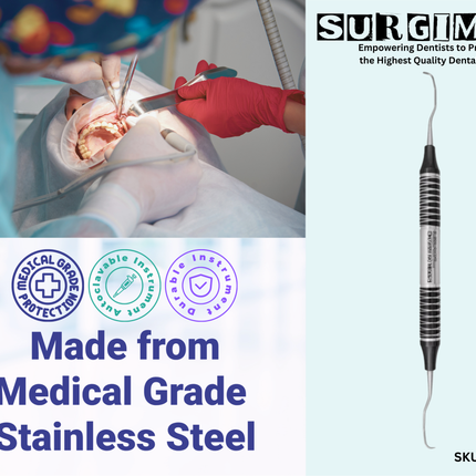 SurgiMac #11/12 Gracey Curette, Double Ended, Stainless Steel, Air Series, 1/Pk