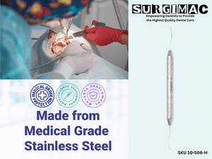 SurgiMac #11/12 Gracey Curette, Double-Ended, Stainless Steel, Hexa Series, 1/Pk | SurgiMac Dental Supply