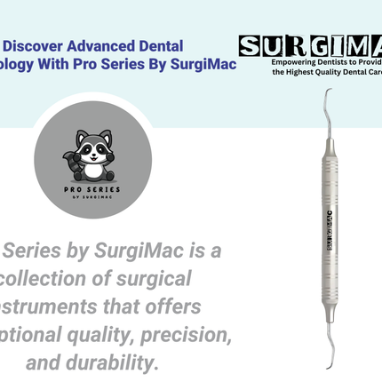 SurgiMac #Gracey 1/2 Curette, Double Ended, Stainless Steel, Pro Series, 1/Pk