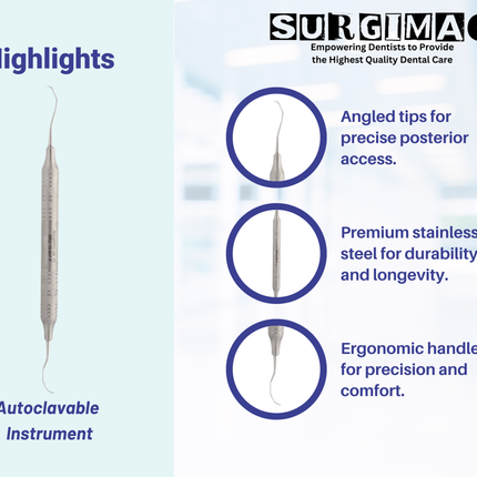 SurgiMac #Gracey 13/14 Curette, Double Ended, Stainless Steel, Pro Series, 1/Pk