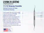 Gracey Curette 11/12, Double Ended, Stainless Steel, Black Series, 1/Pk 10-506B