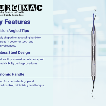 SurgiMac #Gracey 11/12 Curette, Double Ended, Stainless Steel, Black Series, 1/Pk