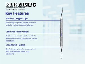 SurgiMac #Gracey 13/14 Curette, Double Ended, Stainless Steel, Black Series, 1/Pk | SurgiMac Dental Supply