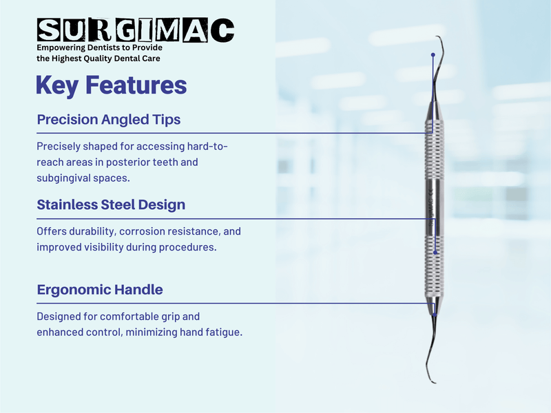 Gracey Curette 11/12, Double Ended, Stainless Steel, Black Series, 1/Pk 10-506B