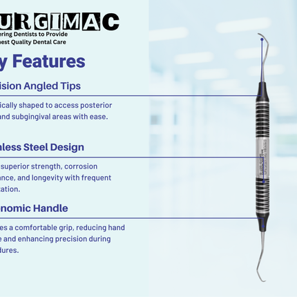 SurgiMac #13/14 Gracey Curette, Double Ended, Stainless Steel, Air Series, 1/Pk