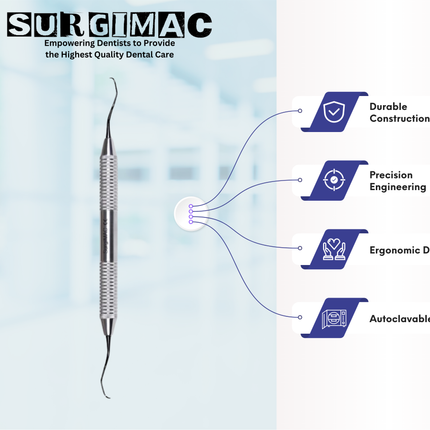 SurgiMac #Gracey 11/12 Curette, Double Ended, Stainless Steel, Black Series, 1/Pk