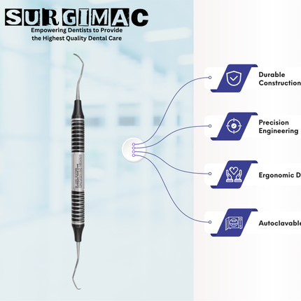 SurgiMac #13/14 Gracey Curette, Double Ended, Stainless Steel, Air Series, 1/Pk