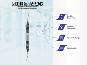 13/14 Gracey Curette, Double Ended, (TiN) Coated Stainless Steel, Air Series, 1/Pk 10-507-B