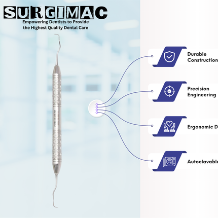 SurgiMac #13/14 Gracey Curette, Double Ended, Stainless Steel, Hexa Series, 1/Pk