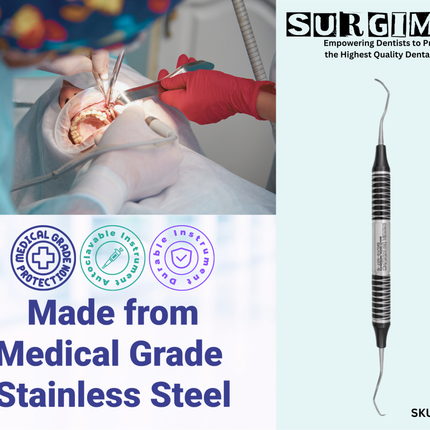 SurgiMac #13/14 Gracey Curette, Double Ended, Stainless Steel, Air Series, 1/Pk