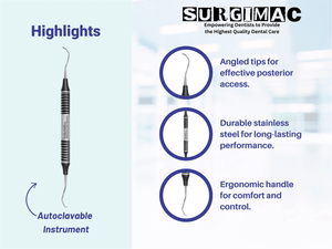 13/14 Gracey Curette, Double Ended, (TiN) Coated Stainless Steel, Air Series, 1/Pk 10-507-B