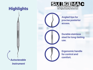 SurgiMac #Gracey 13/14 Curette, Double Ended, Stainless Steel, Black Series, 1/Pk | SurgiMac Dental Supply
