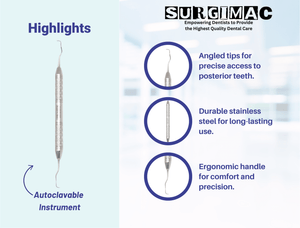 SurgiMac #13/14 Gracey Curette, Double Ended, Stainless Steel, Hexa Series, 1/Pk | SurgiMac Dental Supply