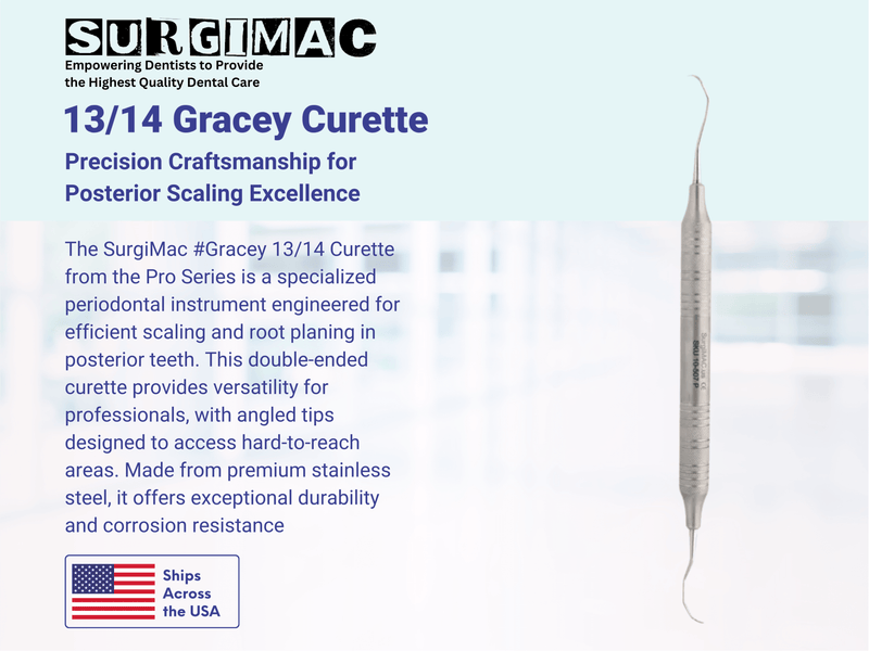 Gracey Curette 13/14, Double Ended, Stainless Steel, Pro Series, 1/Pk 10-507P