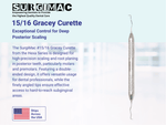 SurgiMac #15/16 Gracey Curette, Double Ended, Stainless Steel, Hexa Series, 1/Pk | SurgiMac Dental Supply
