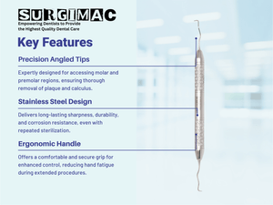 SurgiMac #15/16 Gracey Curette, Double Ended, Stainless Steel, Hexa Series, 1/Pk | SurgiMac Dental Supply