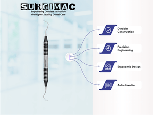 17/18 Gracey Curette, Double Ended, (TiN) Coated Stainless Steel, Air Series, 1/Pk 10-509-B