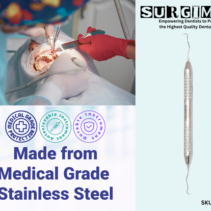 SurgiMac #15/16 Gracey Curette, Double Ended, Stainless Steel, Hexa Series, 1/Pk