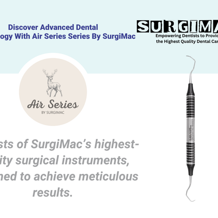 SurgiMac #17/18 Gracey Curette, Double Ended, Stainless Steel, Air Series, 1/Pk