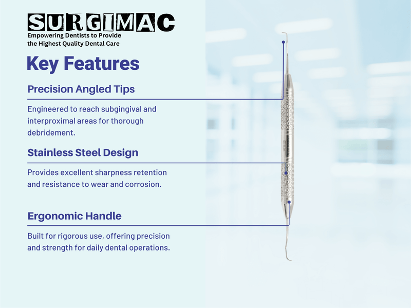 SurgiMac 5/6 Barnhart Curette, Double Ended , Stainless Steel, Hexa Series, 1/Pk. 10-513-H