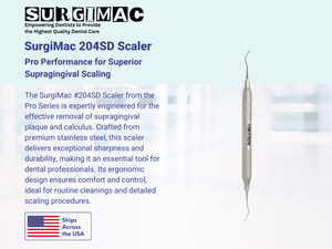 SurgiMac 204SD Scaler, Stainless Steel, Pro Series, 1/Pk | SurgiMac Dental Supply
