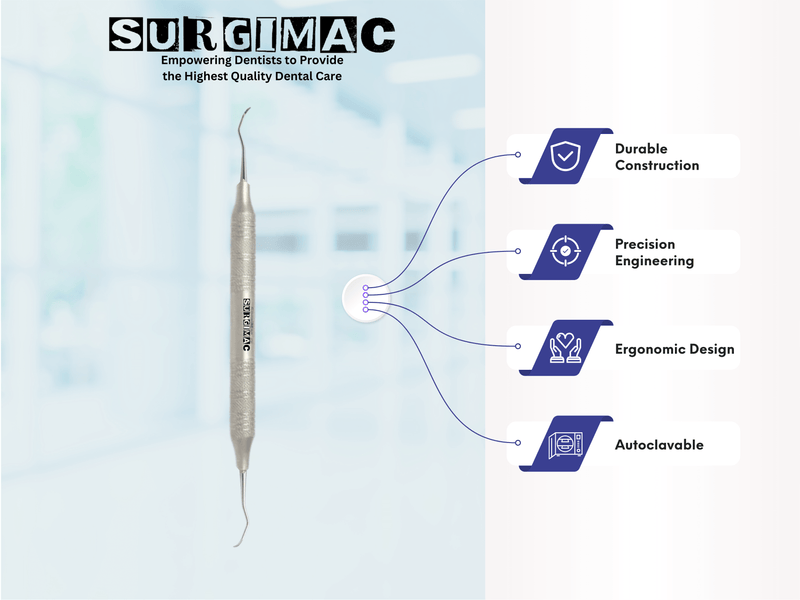 SurgiMac 204SD Scaler, Stainless Steel, Pro Series, 1/Pk | SurgiMac Dental Supply
