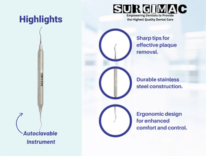 SurgiMac 204SD Scaler, Stainless Steel, Pro Series, 1/Pk | SurgiMac Dental Supply