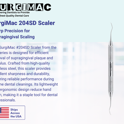 SurgiMac #204SD Scaler , Stainless Steel, Air Series, 1/Pk