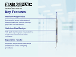 SurgiMac 1/2 Barnhart Curettes, Double Ended, Stainless Steel, Air Series, 1/Pk 10-540