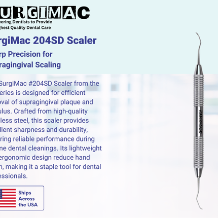 SurgiMac #204SD Scaler , Stainless Steel, Air Series, 1/Pk