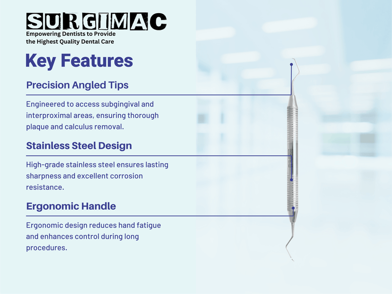 SurgiMac 1/2 Barnhart Curettes, Double Ended, Stainless Steel, Air Series, 1/Pk 10-540