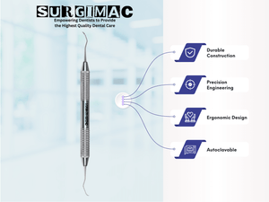 SurgiMac #204SD Scaler, Double-Ended, Stainless Steel, Air Series, 1/Pk | SurgiMac Dental Supply