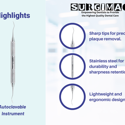 SurgiMac #204SD Scaler , Stainless Steel, Air Series, 1/Pk