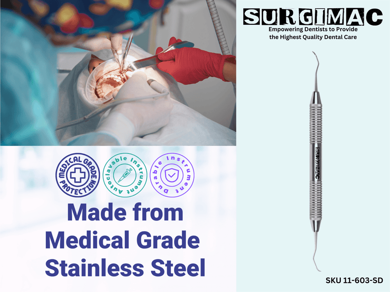SurgiMac #204SD Scaler, Double-Ended, Stainless Steel, Air Series, 1/Pk | SurgiMac Dental Supply