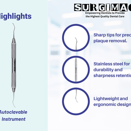 SurgiMac #204SD Scaler , Stainless Steel, Air Series, 1/Pk