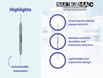 SurgiMac #204SD Scaler, Double-Ended, Stainless Steel, Air Series, 1/Pk | SurgiMac Dental Supply