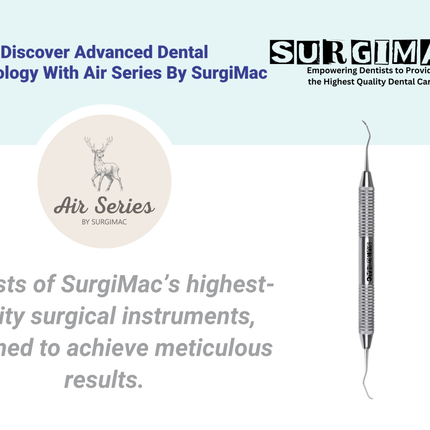 SurgiMac #204SD Scaler , Stainless Steel, Air Series, 1/Pk