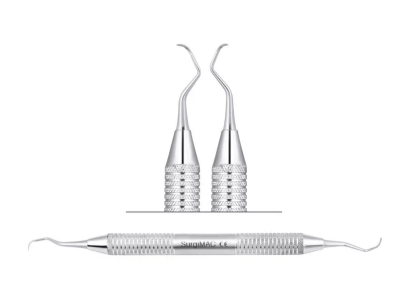 SurgiMac #23A HDL #2 Curette , Optimal Plaque Removal, Stainless Steel, Air Series, 1/Pk 10-720