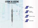 SurgiMac #H6/H7 Hygienist Scaler, Double Ended, Stainless Steel, Hexa Series, 1/Pk 11-611-H