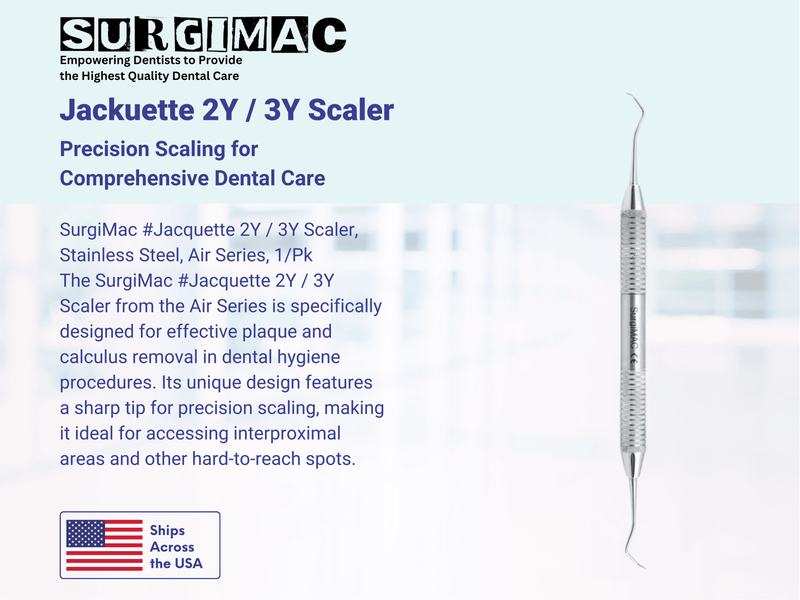 SurgiMac #Jacquette 2Y / 3Y Scaler , Stainless Steel, Air Series, 1/Pk 11-616